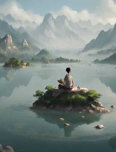 湖心有个小岛 湖心有个小岛